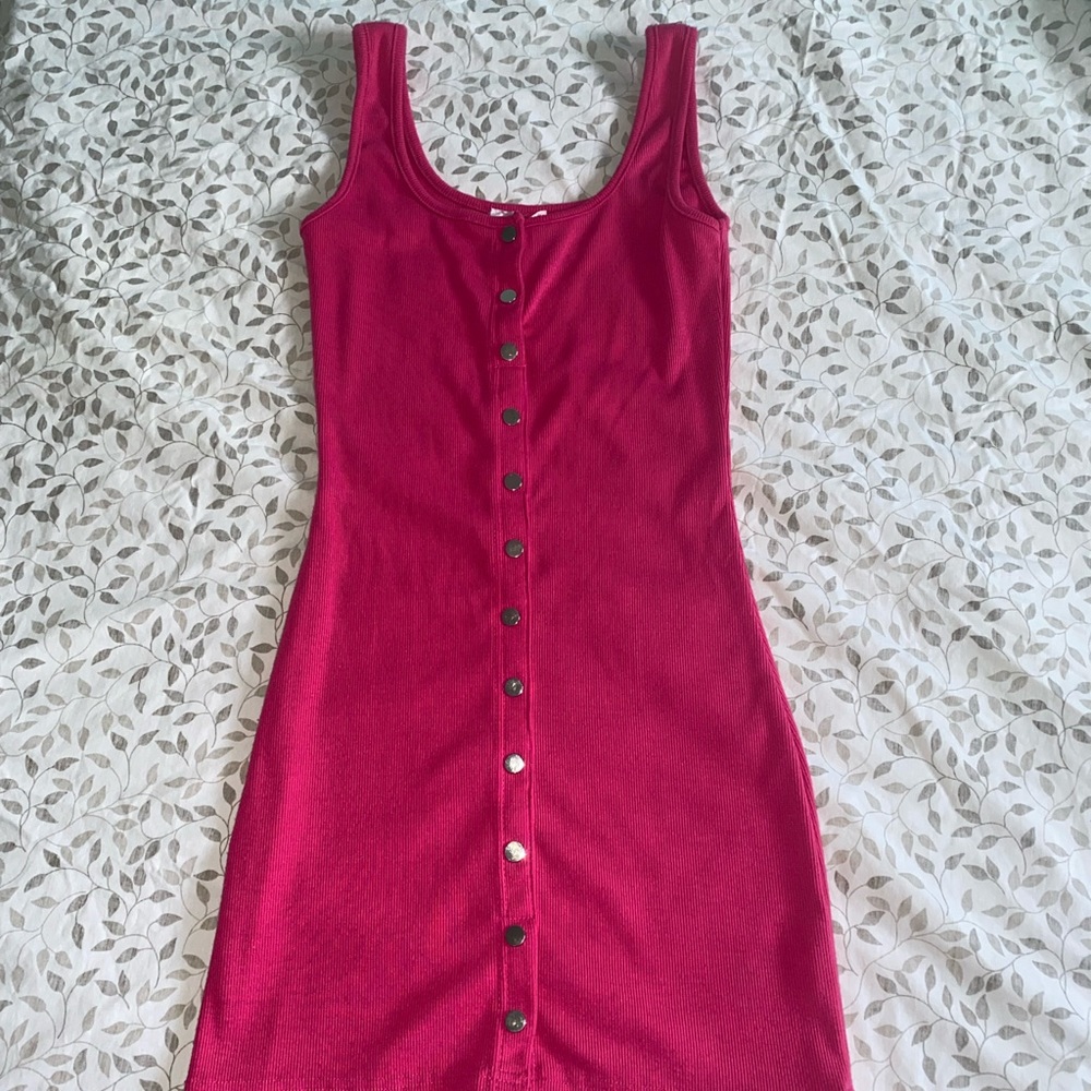 Mini Body-con Hot-pink Dress- Size M